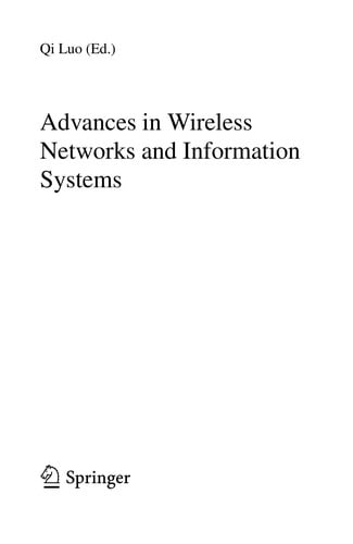 Advances in Wireless Networks and Information Systems