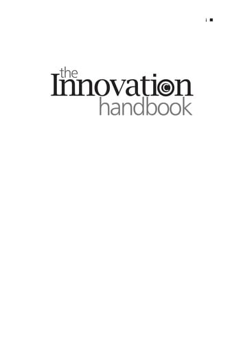 The innovation handbook