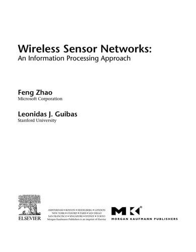 Wireless sensor networks