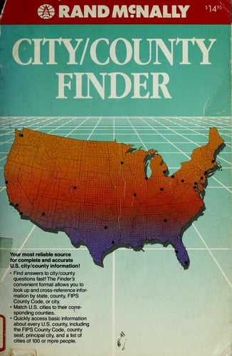 Rand McNally city/county finder