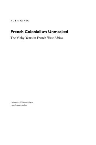 French colonialism unmasked