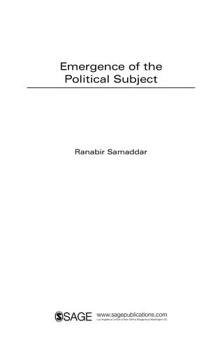 Emergence of the political subject