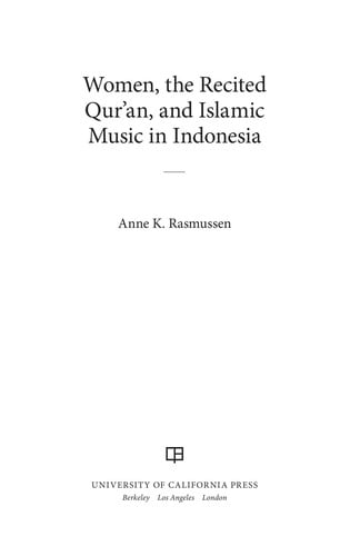 Women, the recited Qur'an, and Islamic music in Indonesia