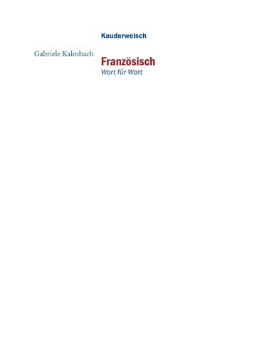 Franzo sisch Wort fu r Wort