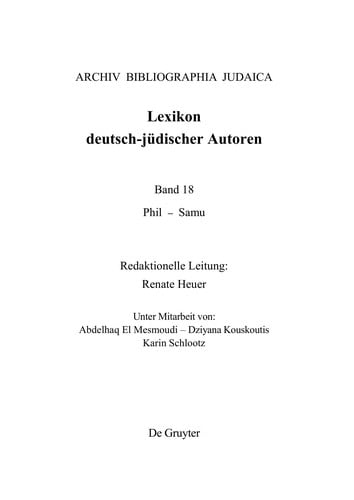 Lexikon deutsch-ju discher Autoren