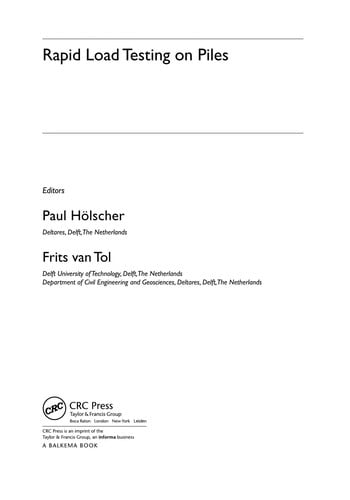 Rapid Load Testing on piles