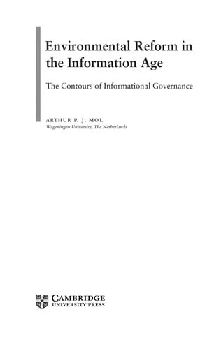Environmental reform in the information age