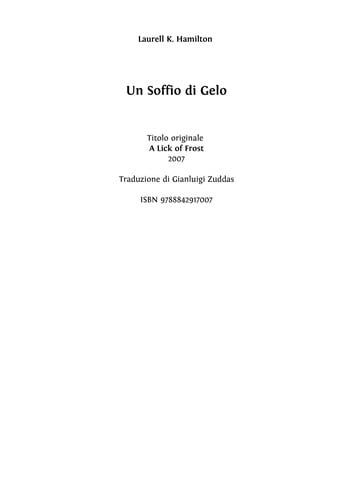 Un soffio di gelo