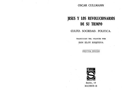 Jesu s y los revolucionarios de su tiempo