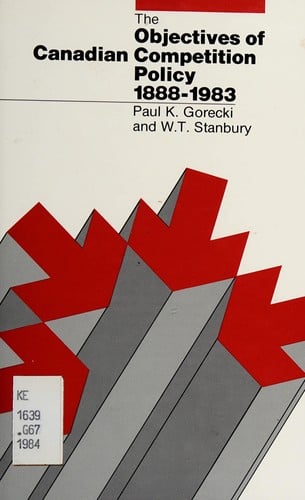 The objectives of Canadian competition policy, 1888-1983