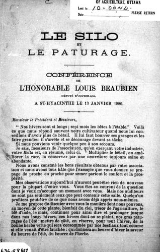 Le silo et le pâturage