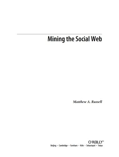 Mining the Social Web