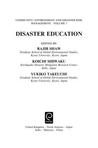 Disaster education
