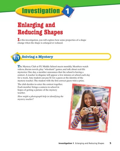 Stretching And Shrinking (Connected Mathematics 2)