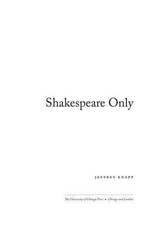 Shakespeare only