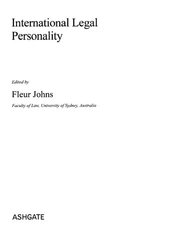 International legal personality