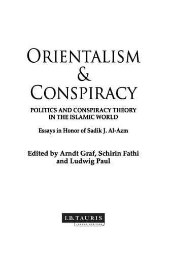 Orientalism & conspiracy