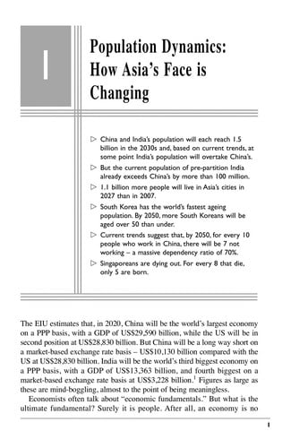 ASIA FUTURE SHOCK: BUSINESS CRISIS AND OPPORTUNITIES IN THE COMING YEARS