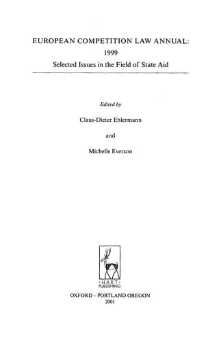 European Competition Law Annual 1999