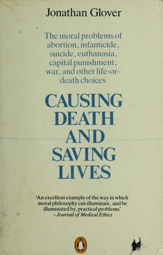 Causing death and saving lives