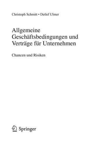 Allgemeine Gescha ftsbedingungen und Vertra ge fu r Unternehmen