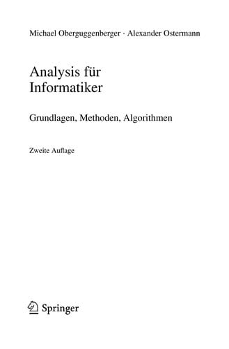 Analysis fu r Informatiker