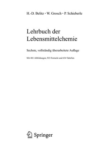 Lehrbuch der Lebensmittelchemie