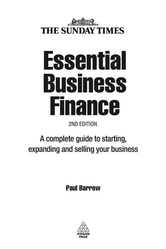 Essential business finance
