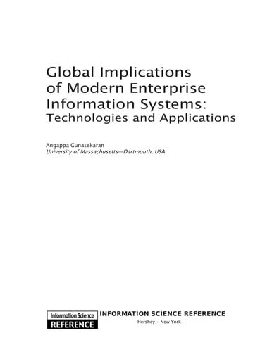 Global implications of modern enterprise information systems