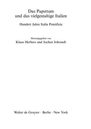 Das Papsttum und das vielgestaltige Italien