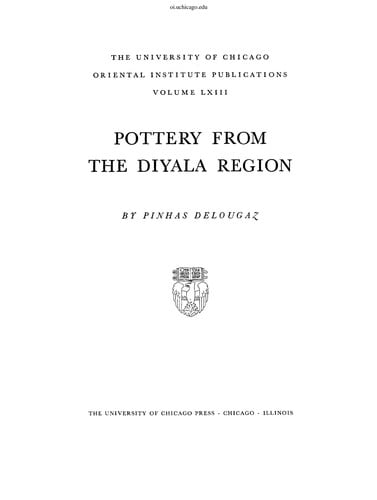 Pottery from the Diyala region