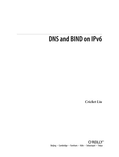 DNS and Bind on IPv6