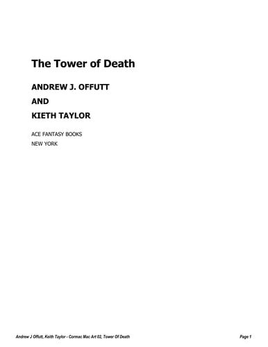 The tower of death