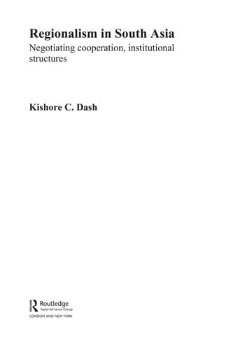 Regionalism in South Asia