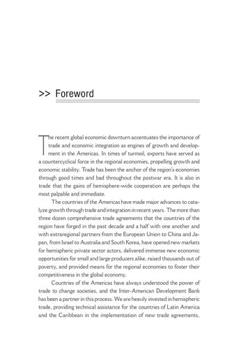 Bridging regional trade agreements in the Americas