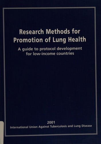 Research methods for promotion of lung health