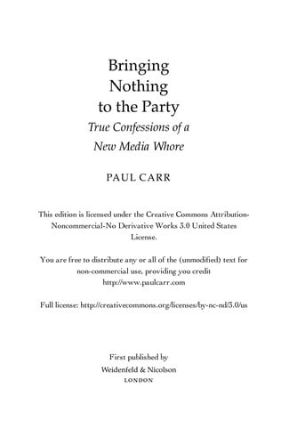 Bringing nothing to the party