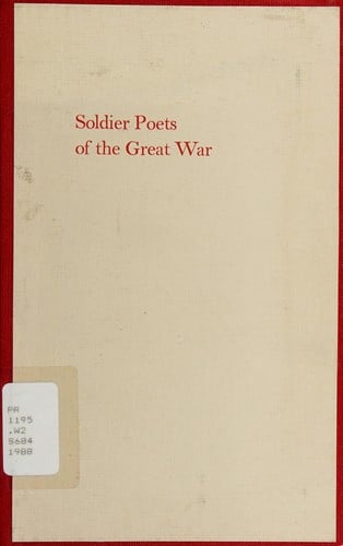 Soldier poets of the Great War