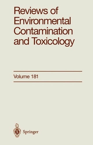 Reviews of environmental contamination and toxicology