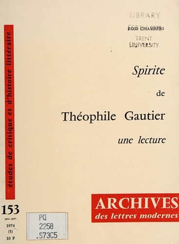 Spirite de Théophile Gautier