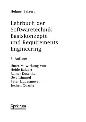 Lehrbuch der Software-Technik
