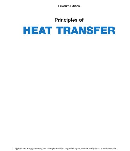 Principles of heat transfer