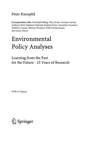 Environmental Policy Analyses