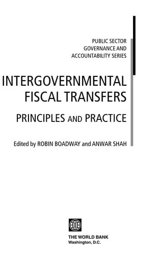 Intergovernmental fiscal transfers