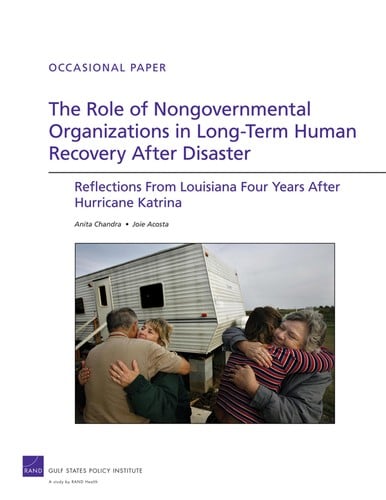 The role of nongovernmental organizations in long-term human recovery after disaster