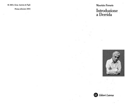 Introduzione a Derrida