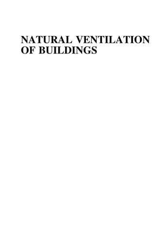 Natural ventilation of buildings