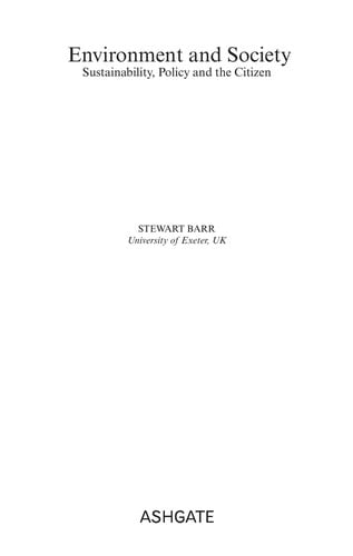 Environment and society