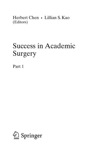 Success in academic surgery