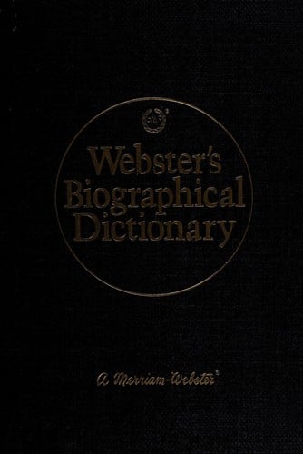 Webster's biographical dictionary
